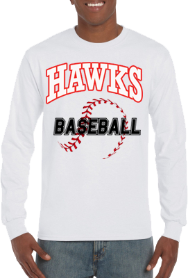 Camiseta Club, manga larga: Baseball seams