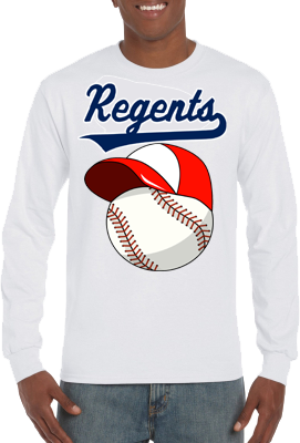 Club T-Shirt, Lange Mouw: Baseball+Cap