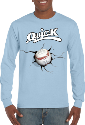 Club T-Shirt, Lange Mouw: Crack Baseball
