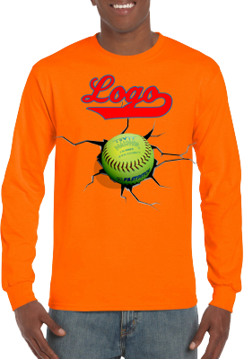 Camiseta Club, manga larga: Crack Softball