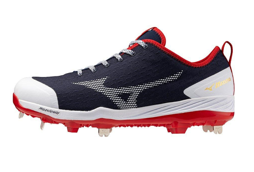 Mizuno Dominant 4 Laag Marine/Rood/Wit