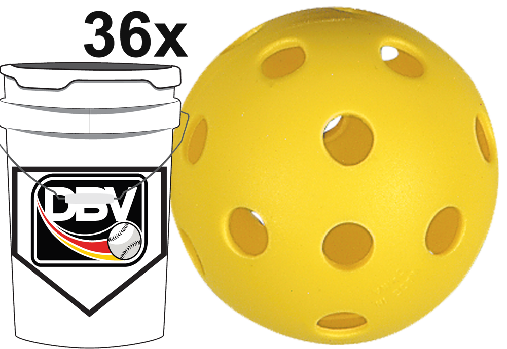 Covee/Diamond CD-PPB-9: Plastic Practice Ball Baseball (Bucket/36)