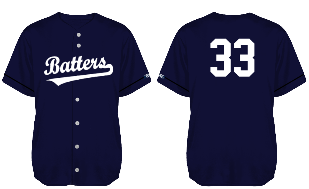 Camisa de Béisbol Batters: Flatback Mesh