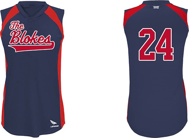 Blokes Shirt Softbal: Flatback Mesh