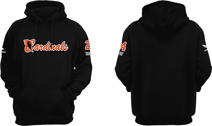 Cardinals Oss Hoodie: Zwart