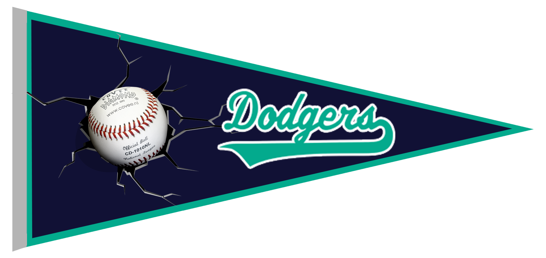 Banderin Domstad Dodgers