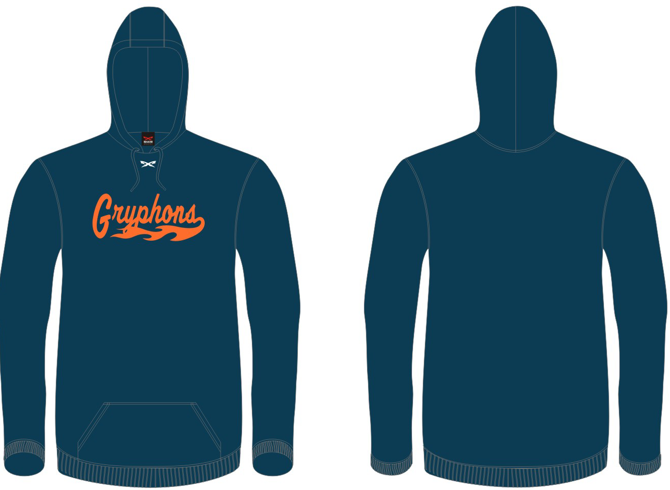 Gryphons Hoodie: Vlammen
