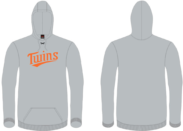 Felpa con cappuccio Twins: Grigio