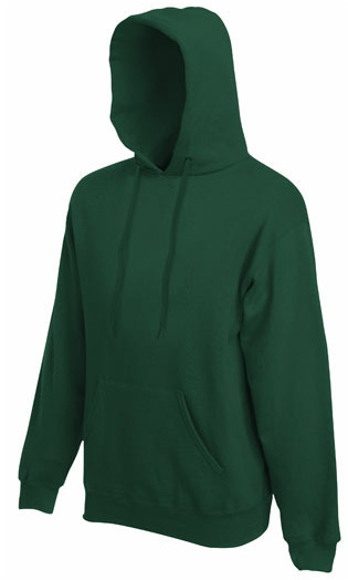 Maglione con cappuccio verde scuro