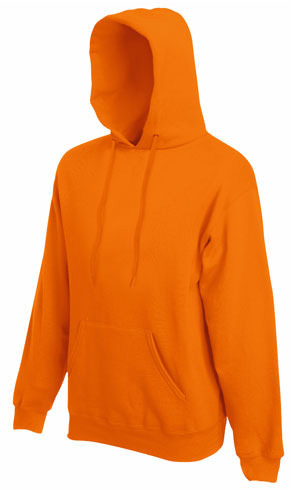 Sudadera con capucha naranja