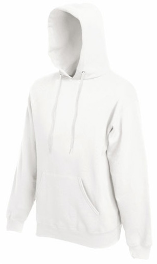 Sudadera con capucha blanco