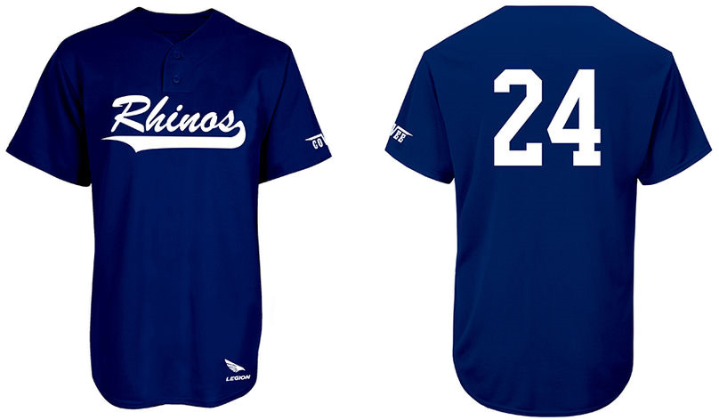 Maglia Arnhem Rhinos: 2 fasce, maglia posteriore piatta