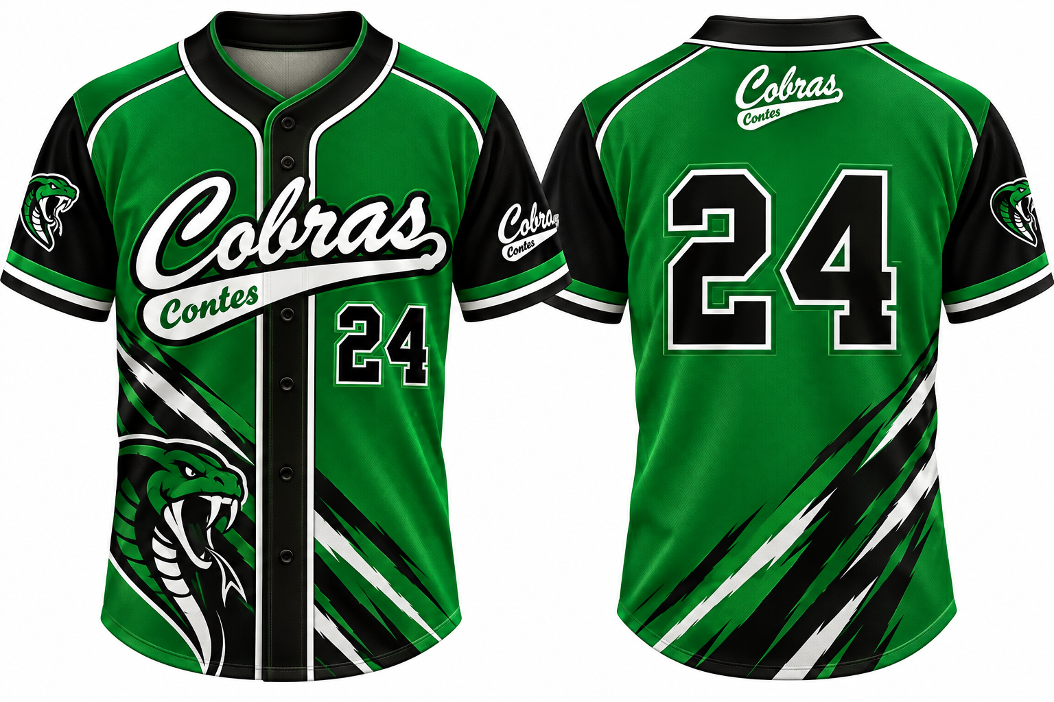 BC Contois Cobras Alternate Jersey, Flatback Mesh