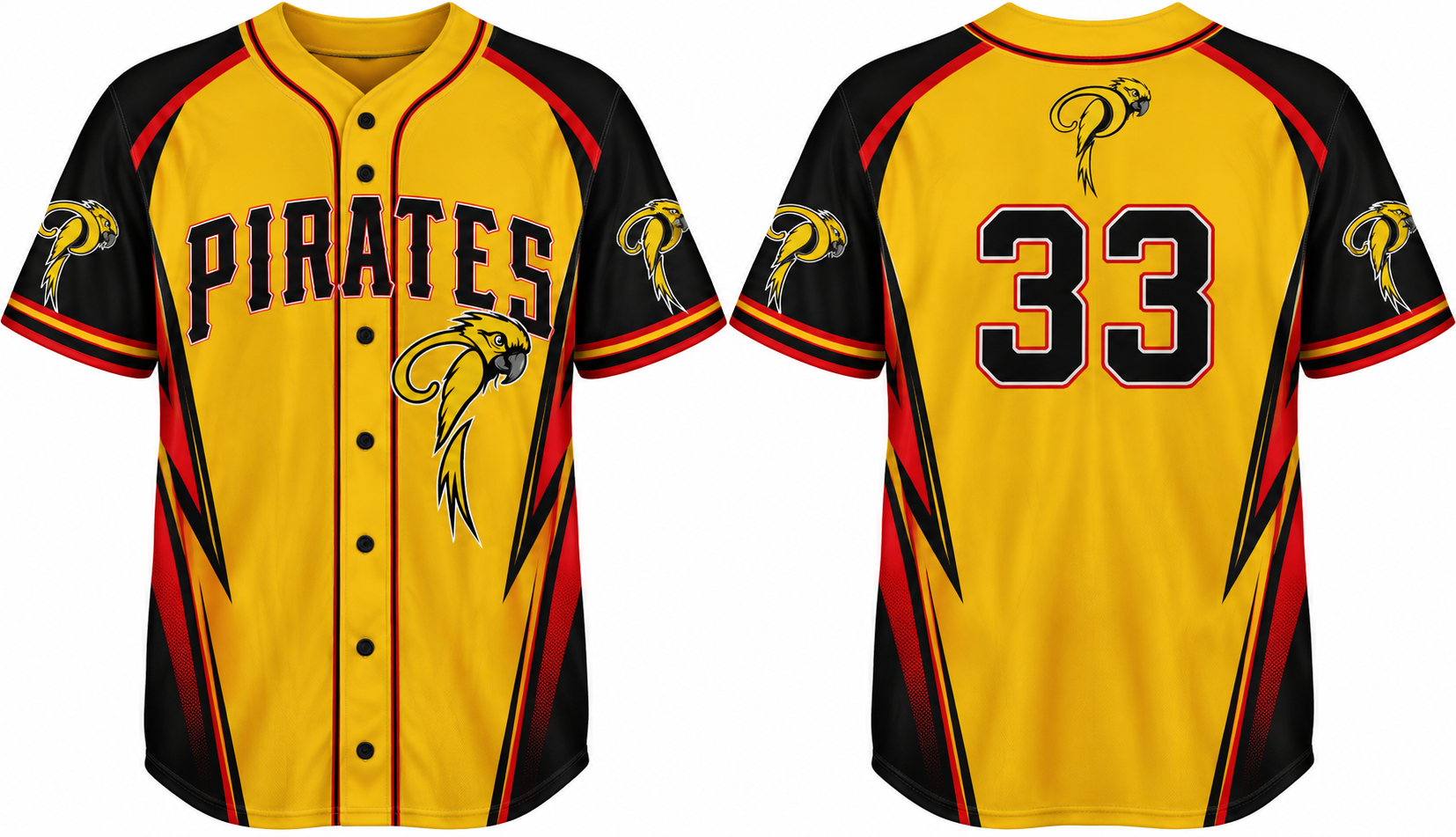 Fürth Pirates Alternate Jersey, Flatback Mesh