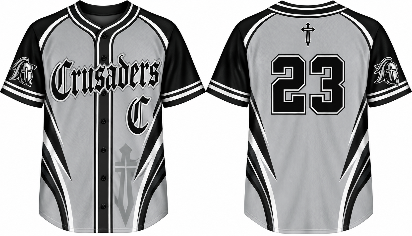 Hildesheim Crusaders Alternate Jersey, Flatback Mesh