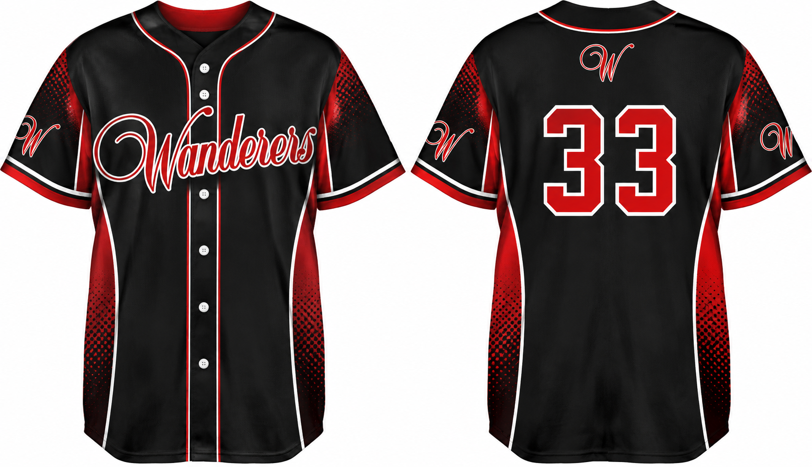 Dortmund Wanderers Alternate Jersey, Flatback Mesh