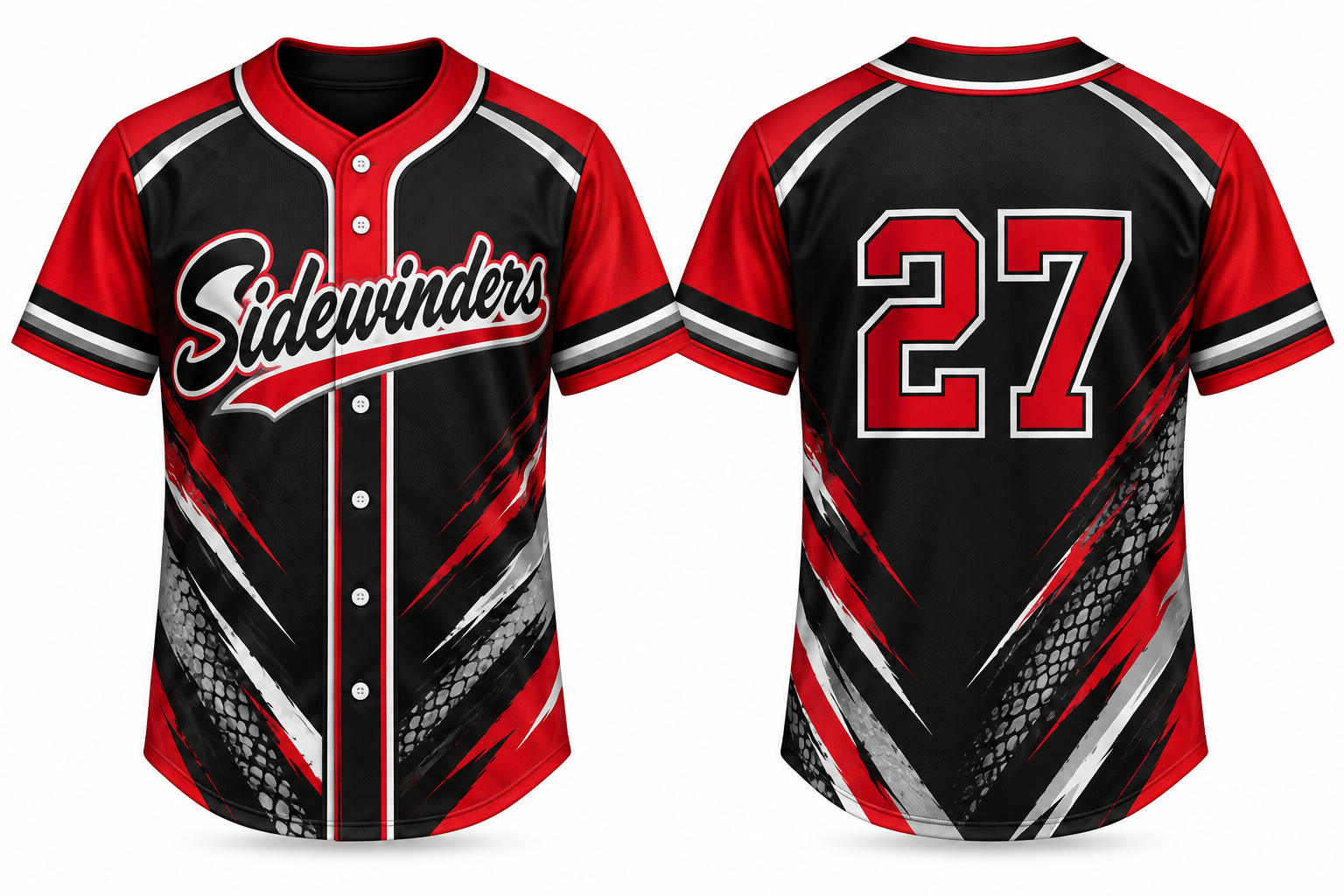 Sidewinders Alternate Jersey, Flatback Mesh