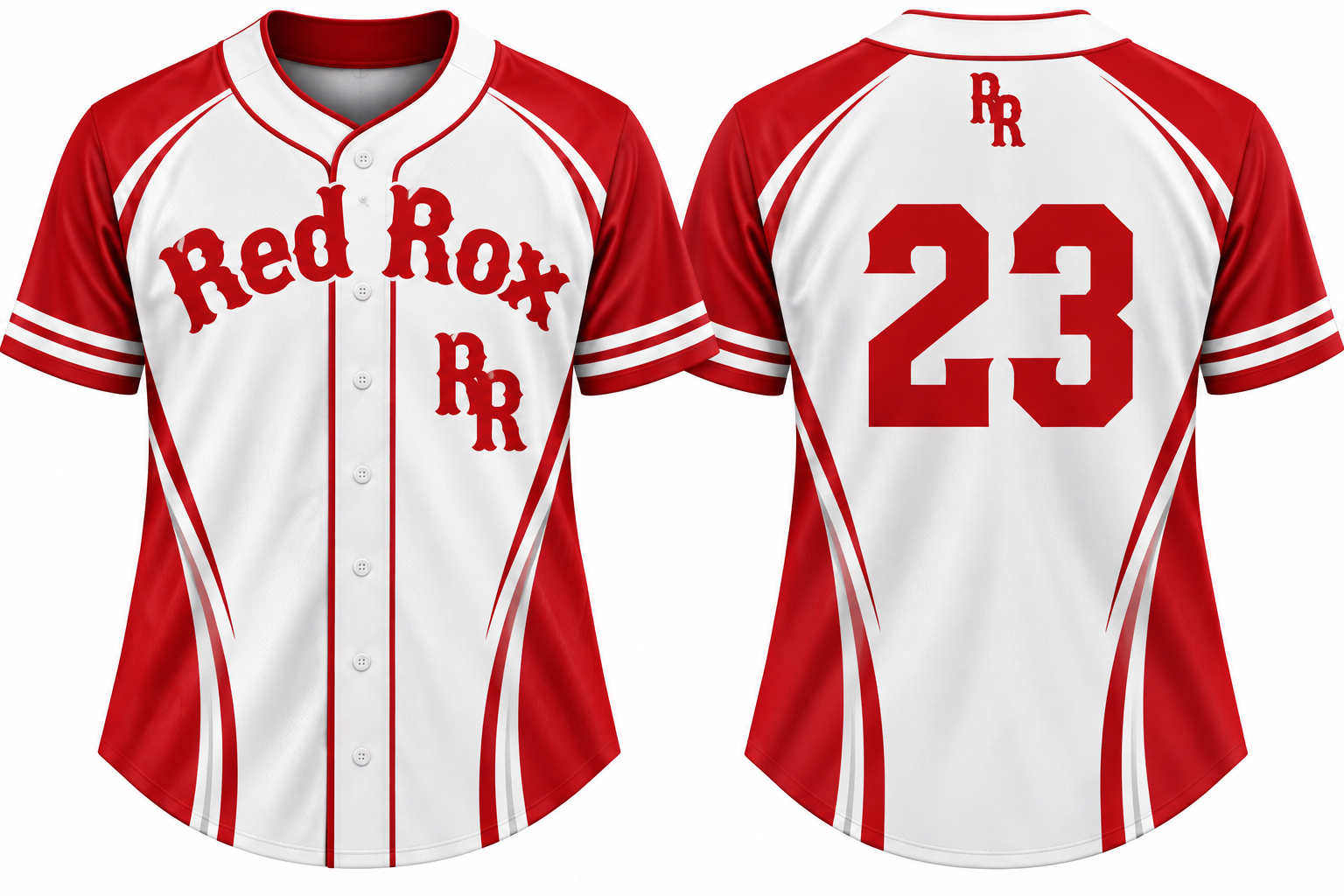 Sutton Red Rox Alternate Jersey, Flatback Mesh