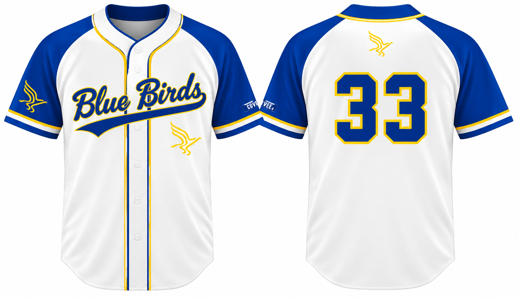 Blue Birds Alternate Jersey, Flatback Mesh