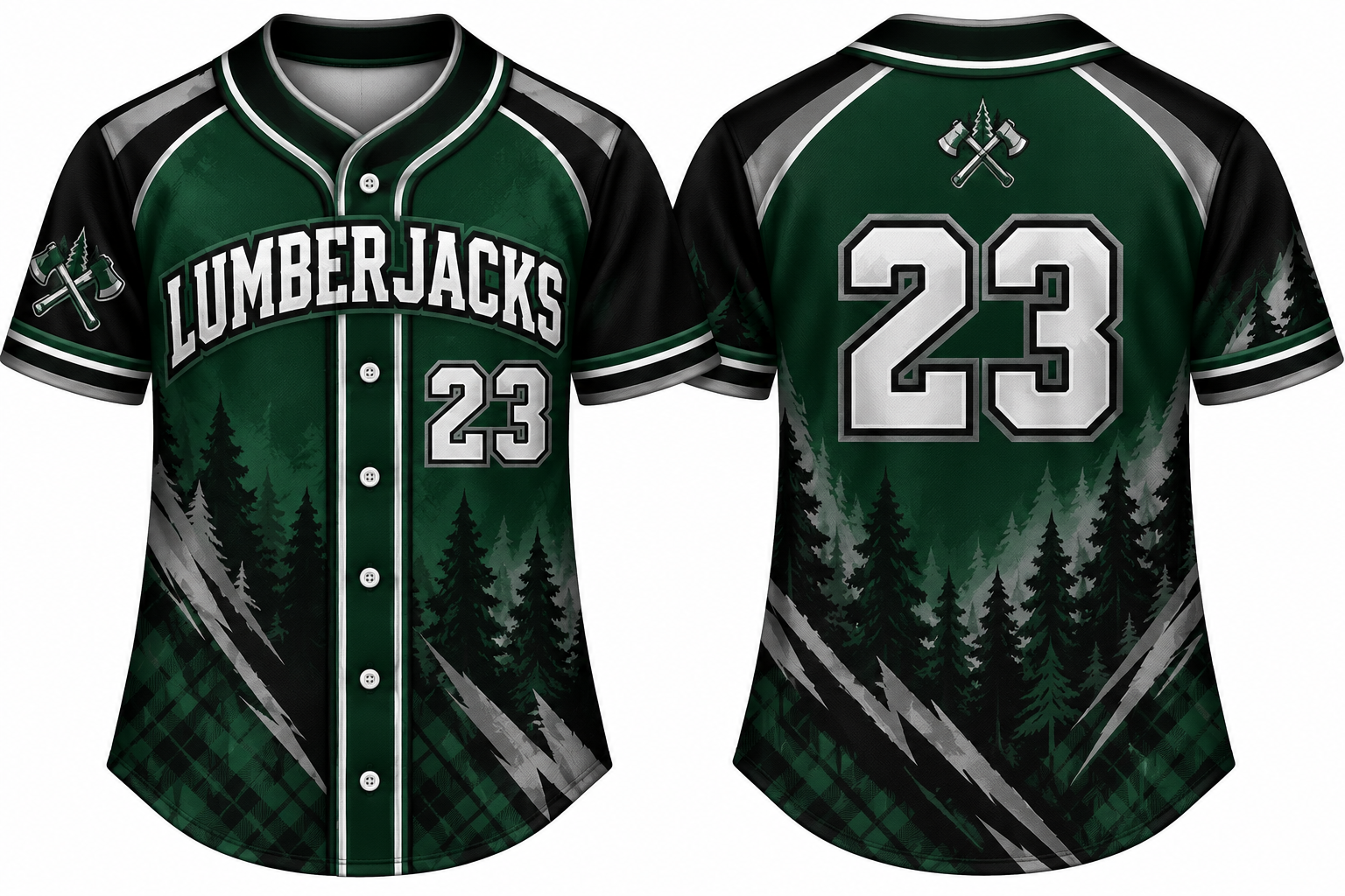Lumberjacks Alternate Jersey, Flatback Mesh