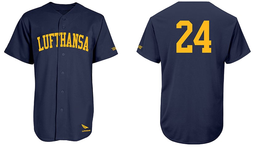 Lufthansa Jersey: Flatback Mesh