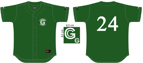 Ashbourne Giants Shirt Flatback Mesh: Donkergroen