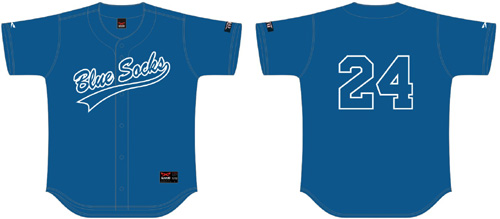 Maglia con calze blu
