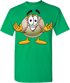 Mr. Baseball T-Shirt Groen: Handjes