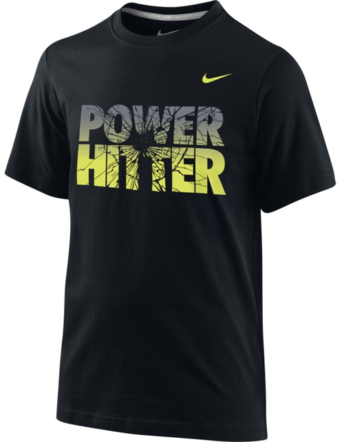 Nike T-Shirt Youth Power Hitter: Black