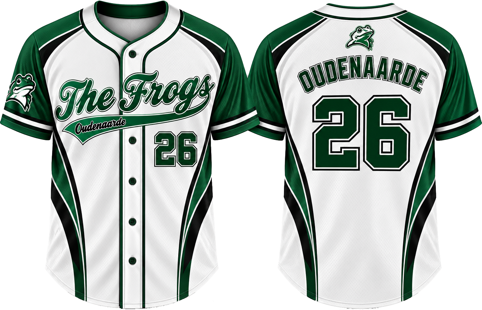 Oudenaarde Frogs Alternate Jersey, Flatback Mesh