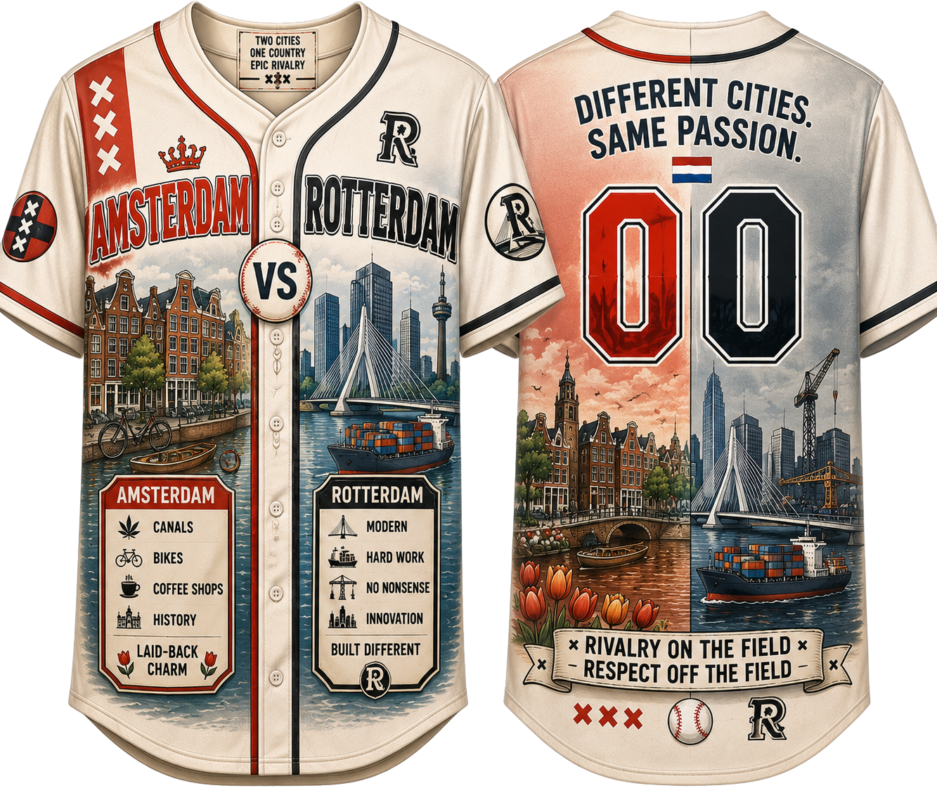 Party Jersey Mesh: Amsterdam-Rotterdam
