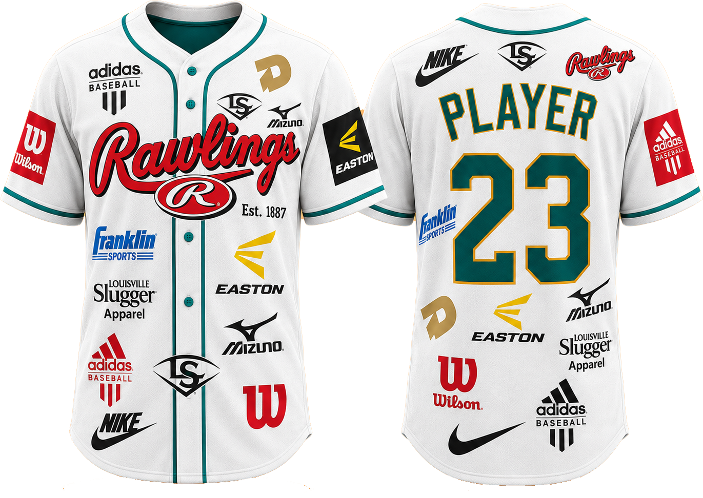 Party Jersey Mesh: Baseball Brands