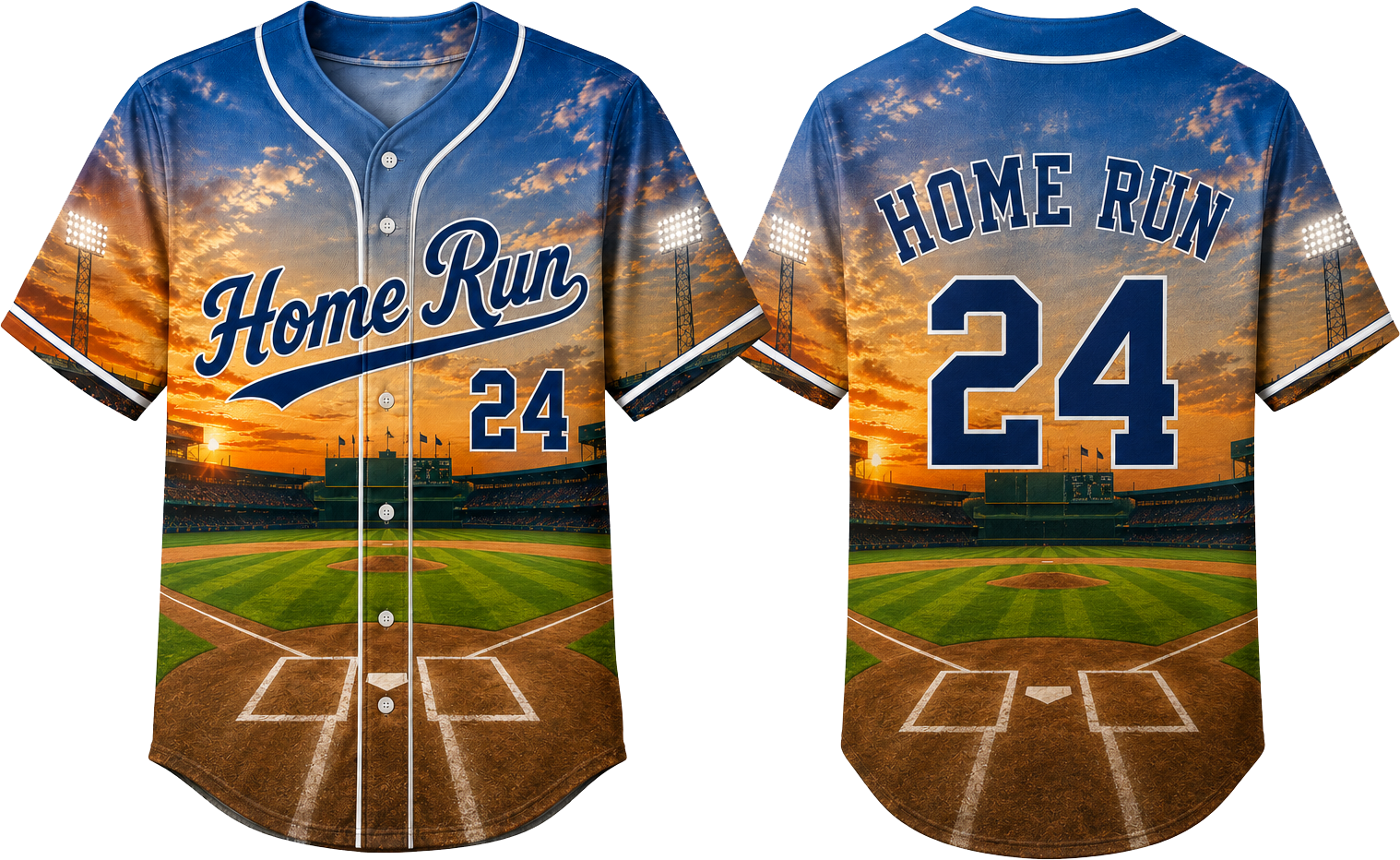Party Jersey Mesh: Baseball Field