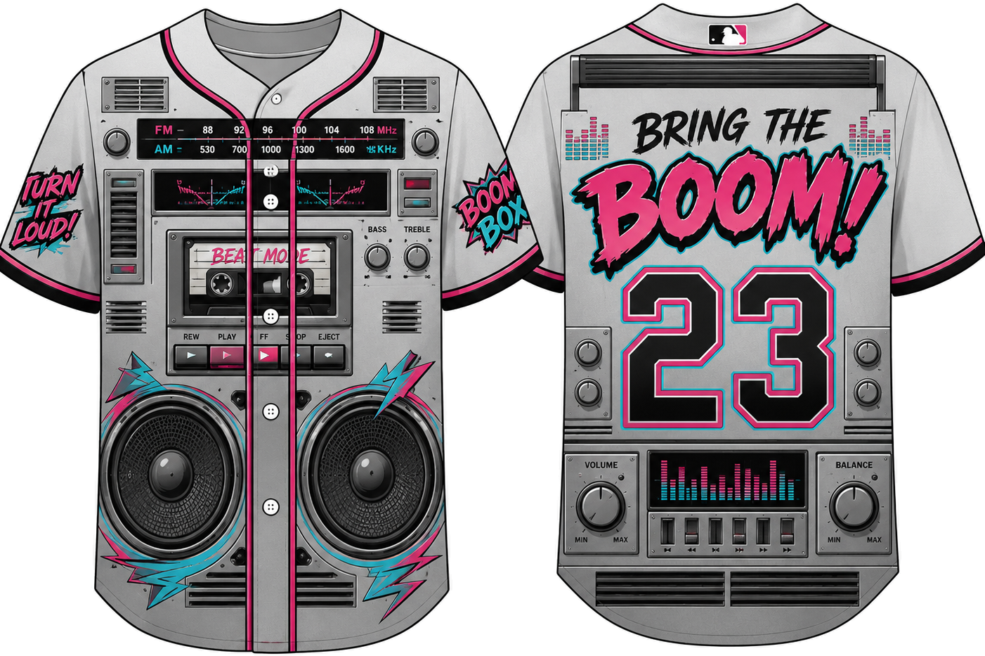 Party Jersey Mesh: Boombox