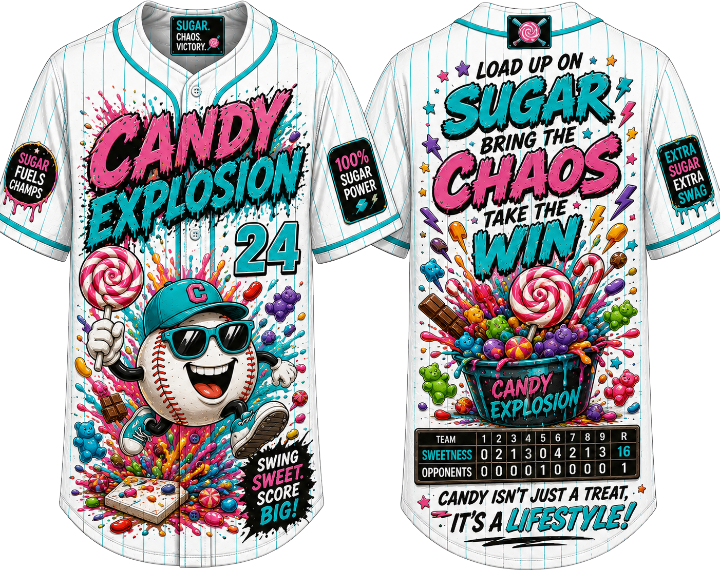 Party Jersey Mesh: Candy2