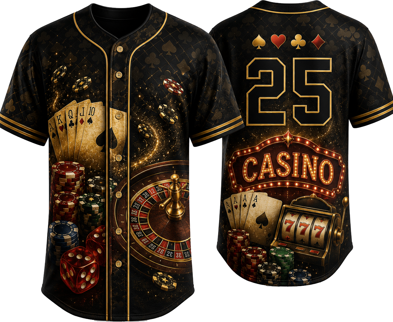 Party Jersey Mesh: Casino