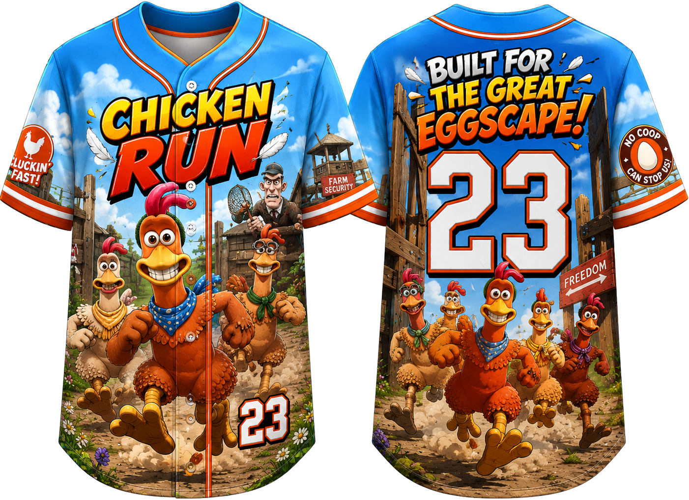 Party Jersey Mesh: Chicken Run