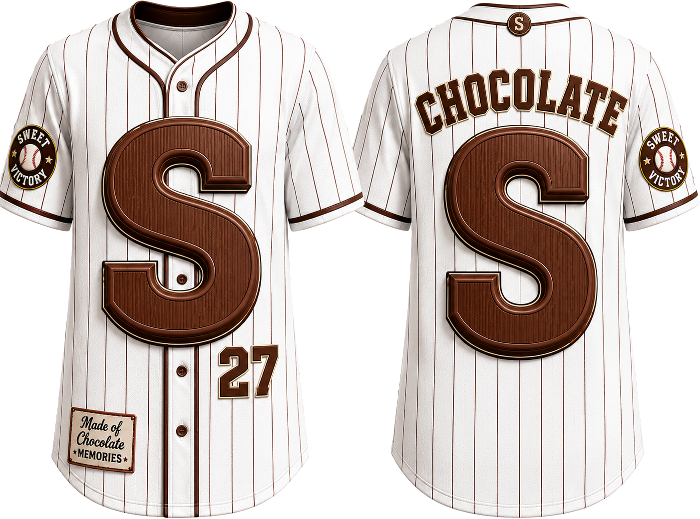 Party Jersey Mesh: Chocoladeletter2
