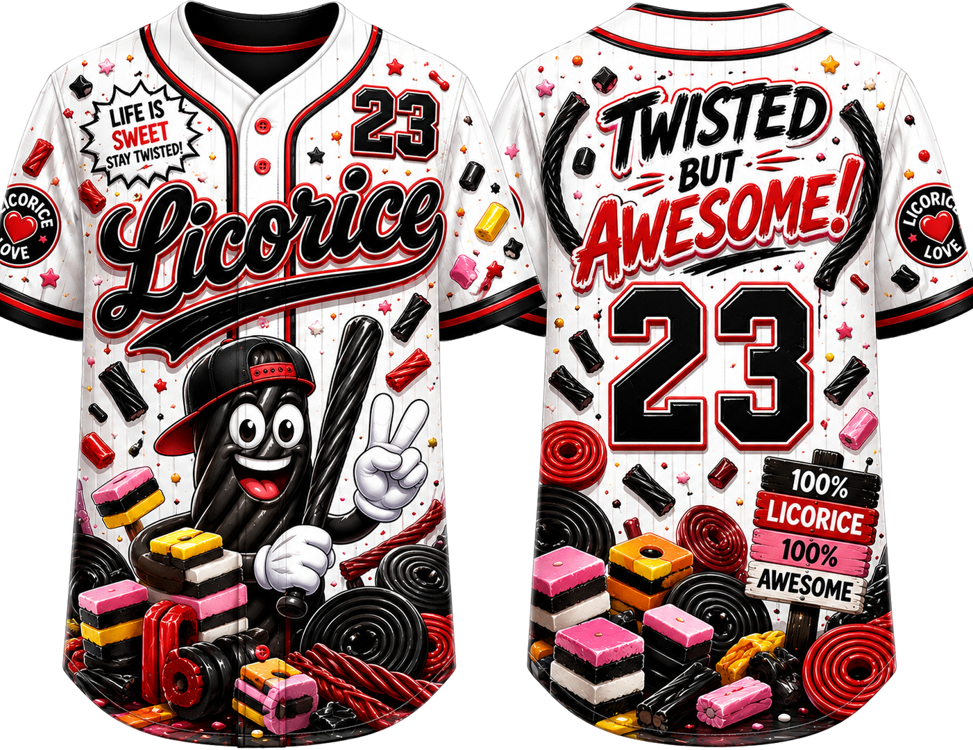 Party Jersey Mesh: