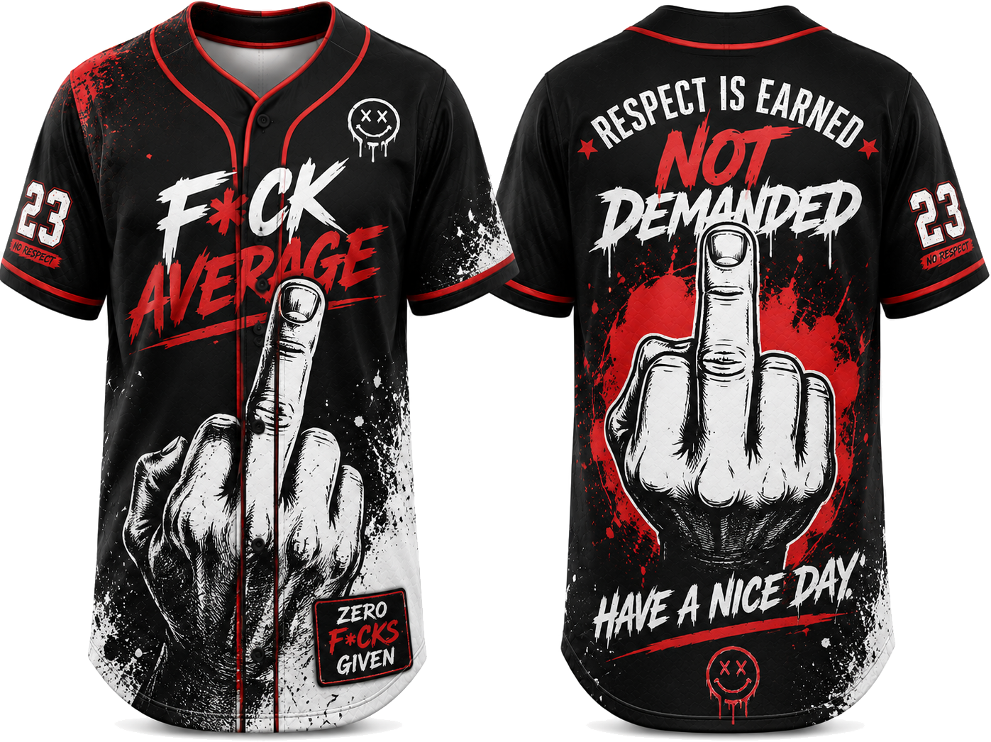 Party Jersey Mesh: Middle Finger1