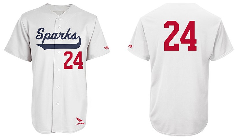 Maglia Sparks Baseball Bianco