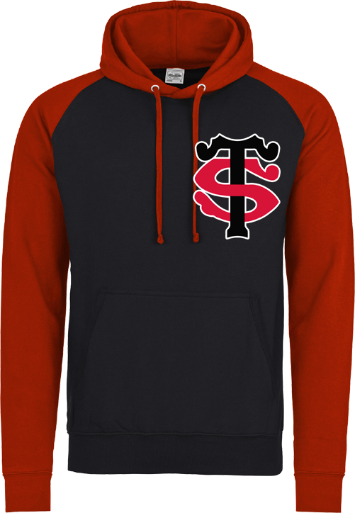 Sudadera con capucha en contraste Stade Toulousain