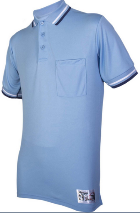 Polo per arbitri, azzurro