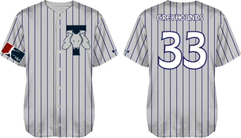 Camiseta Trondheim Baseballklubb, Pinstripe: Flatback Mesh