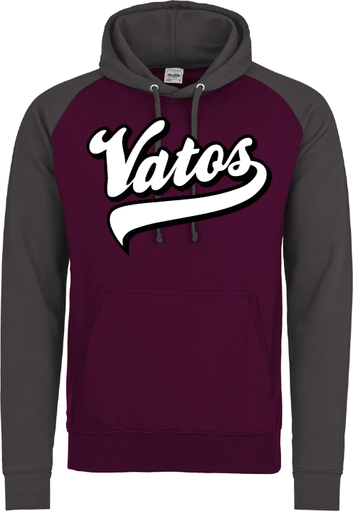 Sudadera con capucha en contraste Vatos