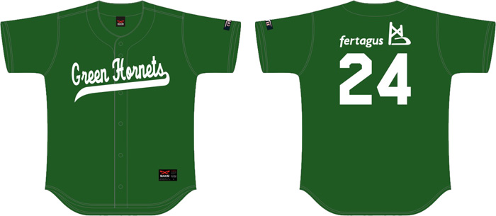 Maglia Verde Hornets, maglia con retro piatto