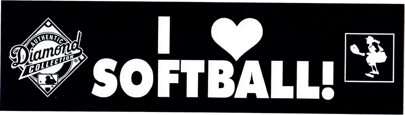 Sticker: I Love Softball