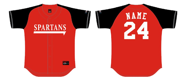 Newton Spartans Jersey: Red