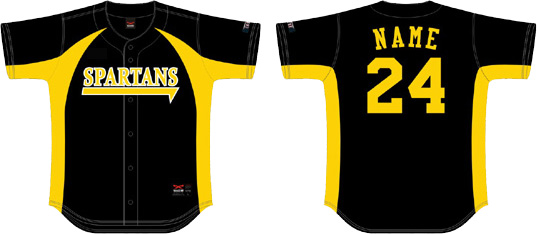 Newton Spartans Jersey: Black