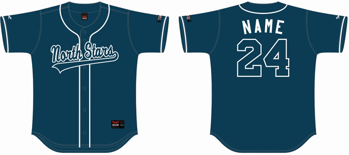 Camisa Oldham North Stars, azul marino